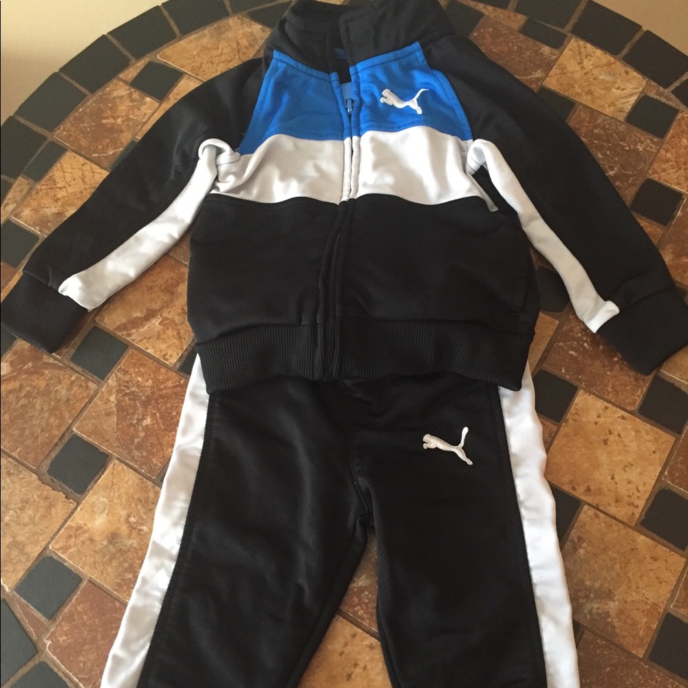 12 months puma 2 piece track suit